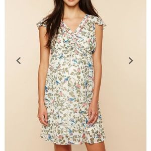 Motherhood Maternity Flutter Sleeve Dress